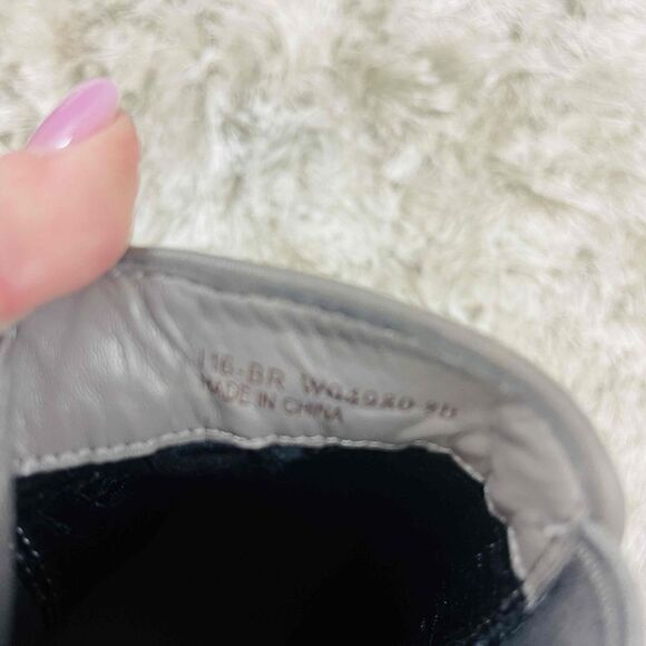 Cole Haan Grey Low Heel Booties Size 9 - Picture 4 of 5